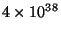 $4\times10^{38}$