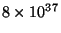 $8\times10^{37}$